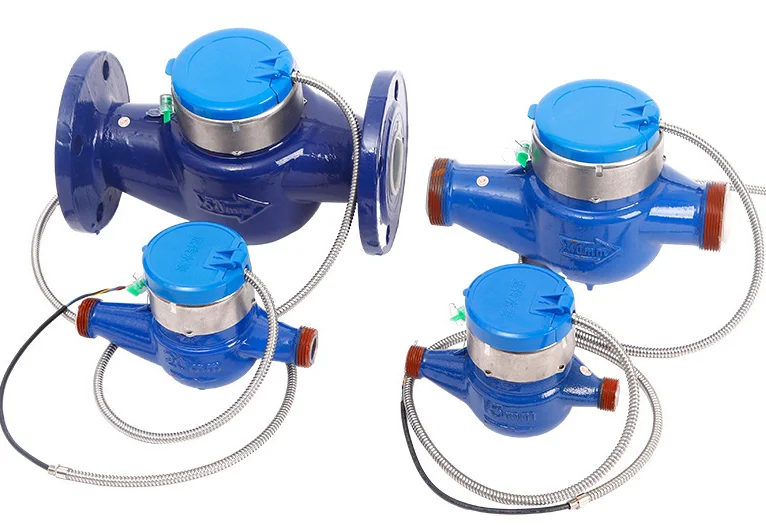 Multijet water meters in different sizes with wired communications